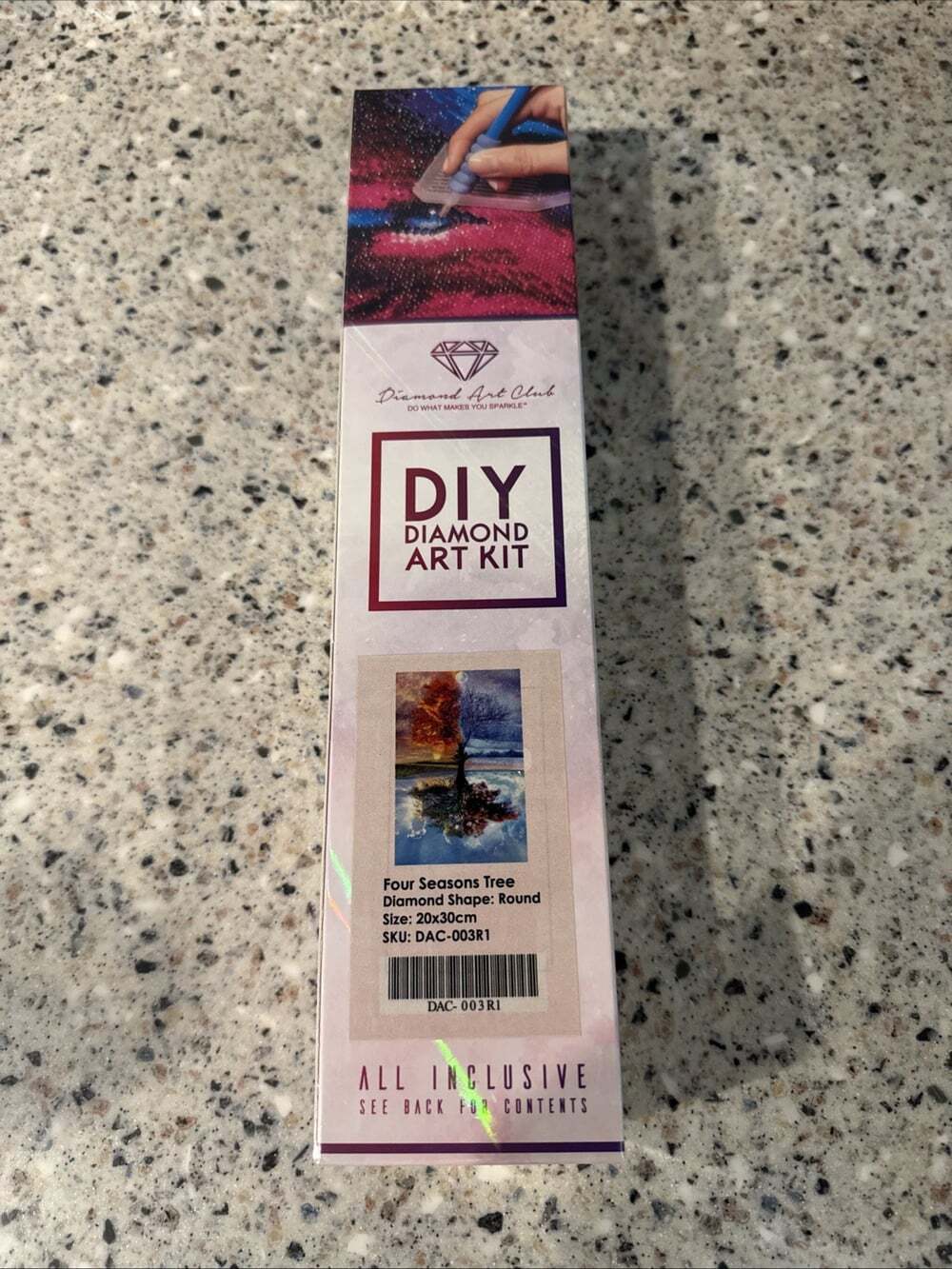 Diamond Art Club Diamond Painting Kit Four Seasons Tree 20x30 RARE New
